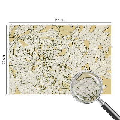 Samolepilna fototapeta za spalnico Drevesni listi
