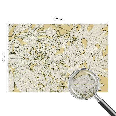 Samolepilna fototapeta za spalnico Drevesni listi