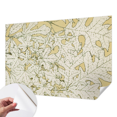 Samolepilna fototapeta za spalnico Drevesni listi