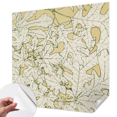 Samolepilna fototapeta za spalnico Drevesni listi