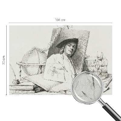 Samolepilna fototapeta za dnevno sobo Umetniški portret