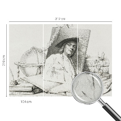 Samolepilna fototapeta za dnevno sobo Umetniški portret