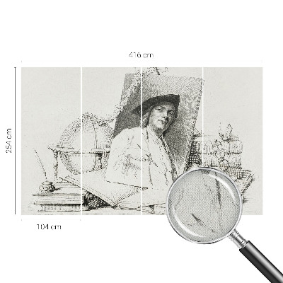 Samolepilna fototapeta za dnevno sobo Umetniški portret