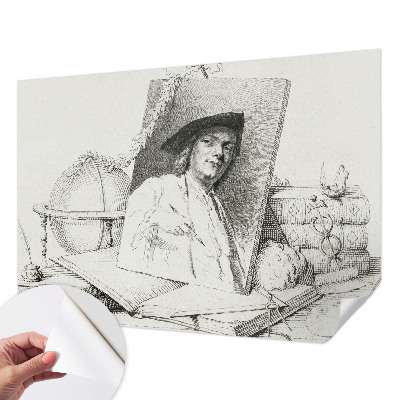 Samolepilna fototapeta za dnevno sobo Umetniški portret