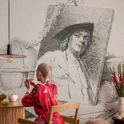 Samolepilna fototapeta za dnevno sobo Umetniški portret