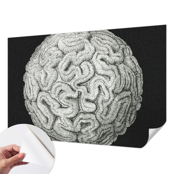 Samolepilna fototapeta z vzorcem sferične strukture