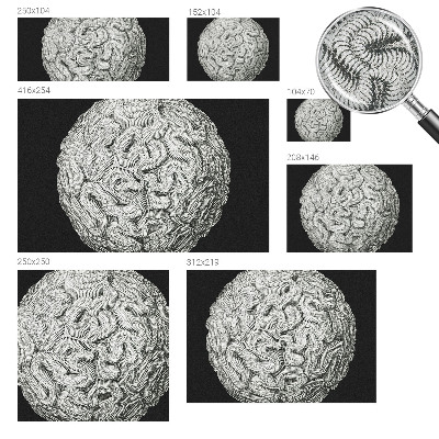 Samolepilna fototapeta Sferična struktura
