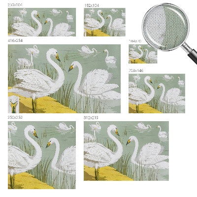 Samolepilna fototapeta za dnevno sobo Labodje jezero