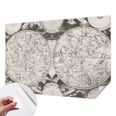 3D fototapeta s motivom zvezdnega zemljevida