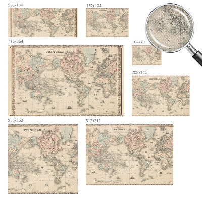 Samolepilna fototapeta Zgodovinski zemljevid