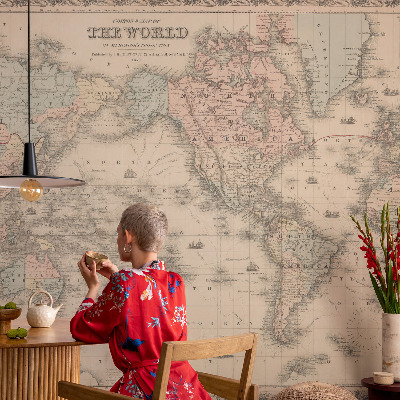 Samolepilna fototapeta Zgodovinski zemljevid