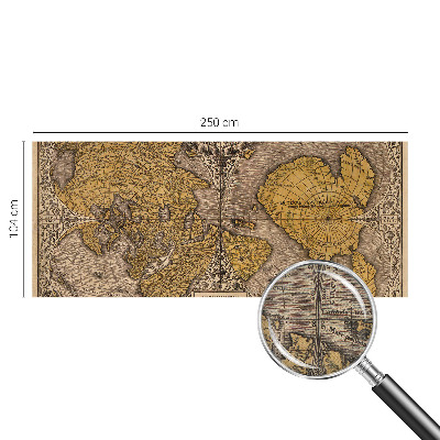 Samolepilna fototapeta za dnevno sobo Zgodovinska kartografija