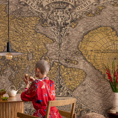 Samolepilna fototapeta za dnevno sobo Zgodovinska kartografija