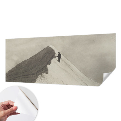 Otroška fototapeta z motivom osamljenega plezalca