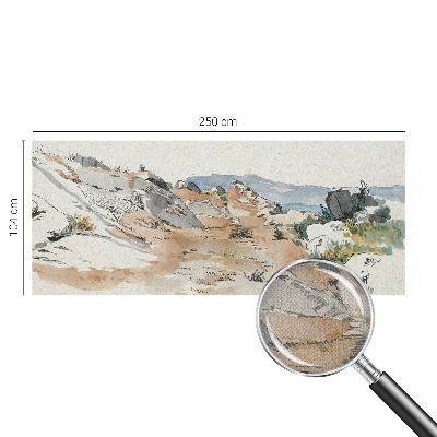 Otroška fototapeta s motivom skalne pokrajine