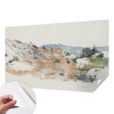 Otroška fototapeta s motivom skalne pokrajine