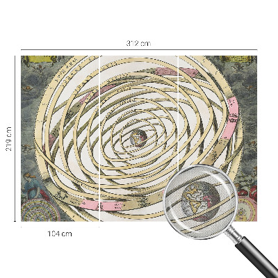 3D fototapeta s motivom kozmične spirale