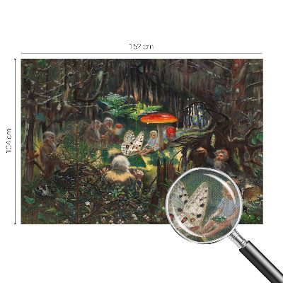 Samolepilna fototapeta za spalnico s pravljičnim motivom gozda