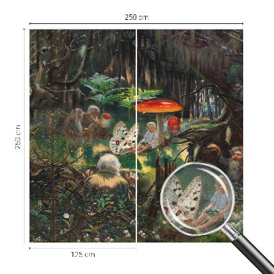 Samolepilna fototapeta za spalnico Pravljični gozd