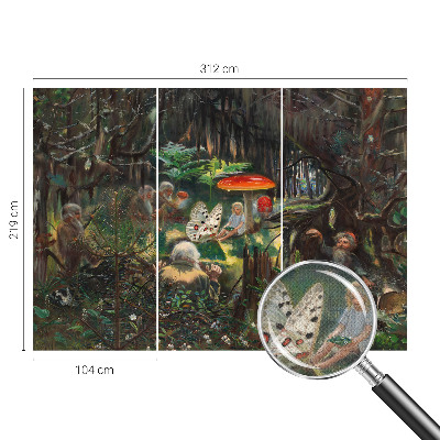 Samolepilna fototapeta za spalnico Pravljični gozd