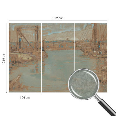 Samolepilna fototapeta Pogledi na pristanišče