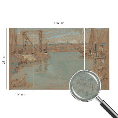 Samolepilna fototapeta Pogledi na pristanišče