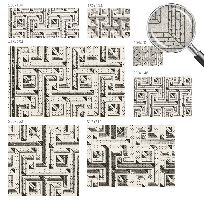 3D fototapeta z motivom opečnega labirinta