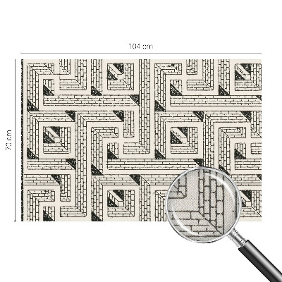 3D fototapeta z motivom opečnega labirinta