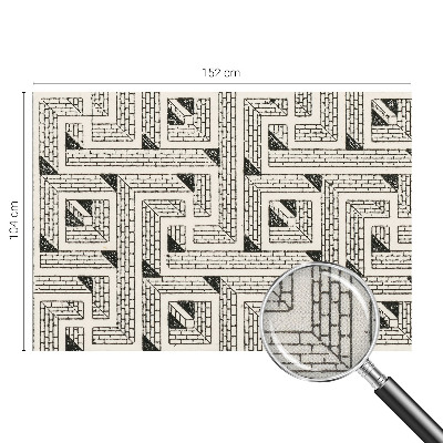 3D fototapeta z motivom opečnega labirinta