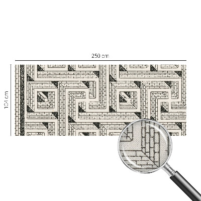 3D fototapeta z motivom opečnega labirinta