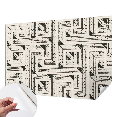 3D fototapeta z motivom opečnega labirinta