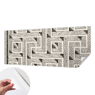 3D fototapeta z motivom opečnega labirinta