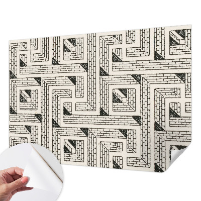 3D fototapeta z motivom opečnega labirinta