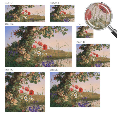 Samolepilna fototapeta za spalnico Cvetlična idila