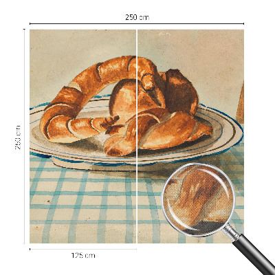 Fototapeta za otroško sobo z motivom kuhinjskega peciva