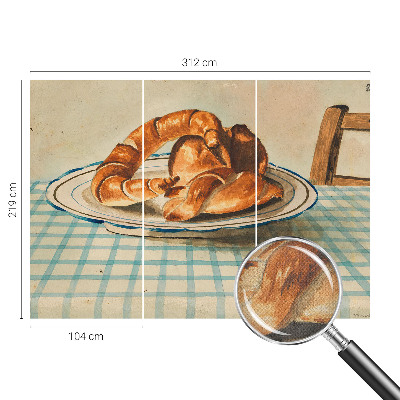 Fototapeta za otroško sobo z motivom kuhinjskega peciva
