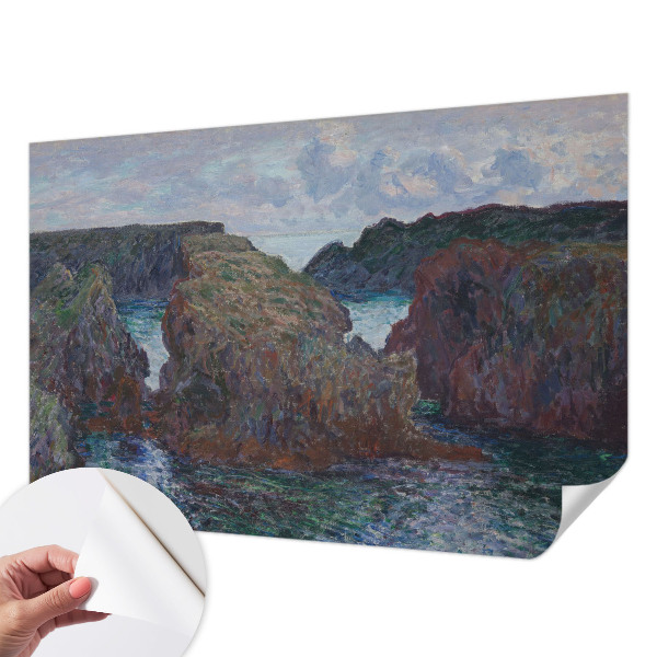 3D fototapeta s motivom skalnate obale