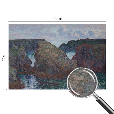 3D fototapeta s motivom skalnate obale
