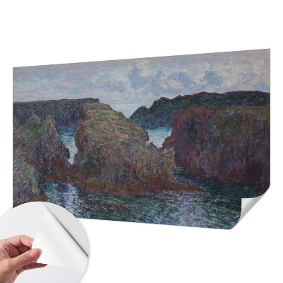 3D fototapeta s motivom skalnate obale