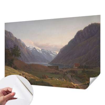 Samolepilna fototapeta za spalnico z motivom gorske panorama
