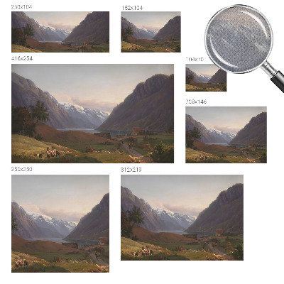 Samolepilna fototapeta za spalnico z motivom gorske panorama