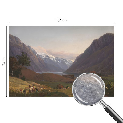 Samolepilna fototapeta za spalnico z motivom gorske panorama
