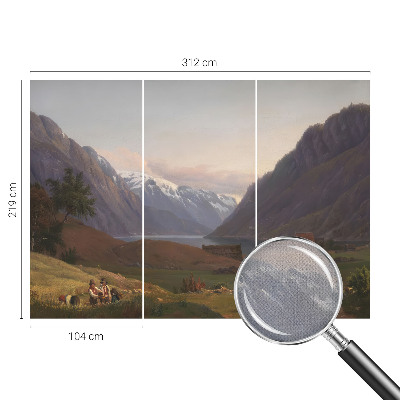 Samolepilna fototapeta za spalnico Gorska panorama