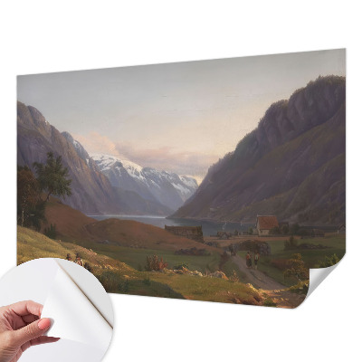 Samolepilna fototapeta za spalnico z motivom gorske panorama