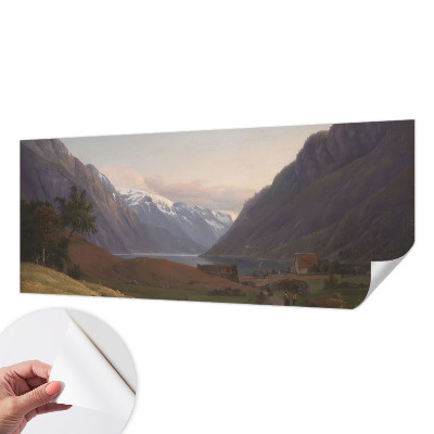 Samolepilna fototapeta za spalnico z motivom gorske panorama