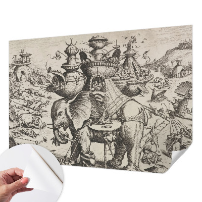 Fototapeta za otroško sobo z motivom groteskne bitke