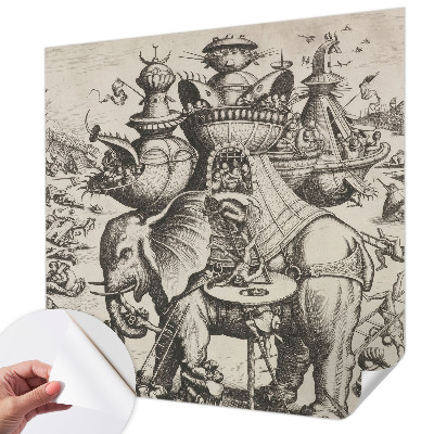 Fototapeta za otroško sobo z motivom groteskne bitke