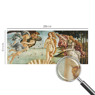 Samolepilna fototapeta za spalnico z motivom slikovne reprodukcije 'Rojstvo Venere' za dekoracijo sten