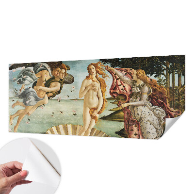 Samolepilna fototapeta za spalnico z motivom slikovne reprodukcije 'Rojstvo Venere' za dekoracijo sten