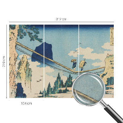 Samolepilna fototapeta za spalnico z motivom gorskega mostu